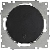 Переключатель без рамки OneKeyElectro Florence 1-кл. перекрестный черный картинка